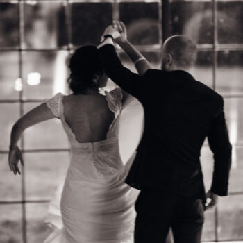 Danse mariage noir et blanc Ornella et Pierre-Francois