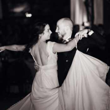 Danse mariage noir et blanc Ornella et Pierre-Francois